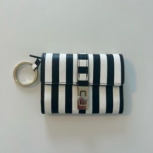 Henri Bendel Centennial Stripe Coin Wallet